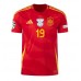 Spain Lamine Yamal #19 Replica Home Shirt Euro 2024 Short Sleeve